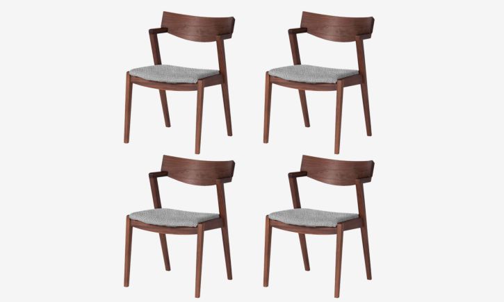 Kinsey Dining Chair Walnut (Bundle of 4)