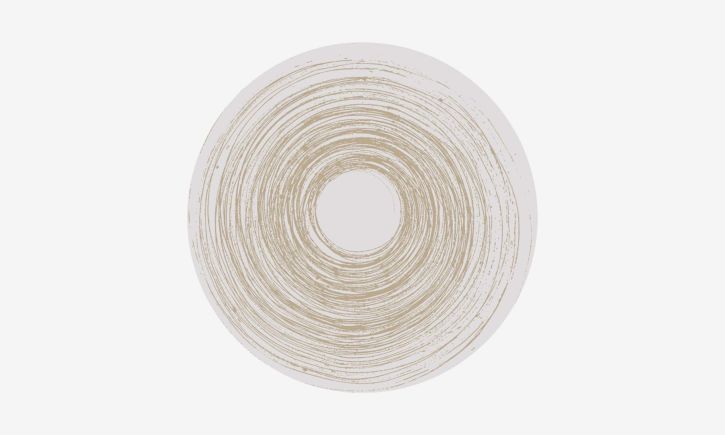Product photo of Luna Round Rug front view.