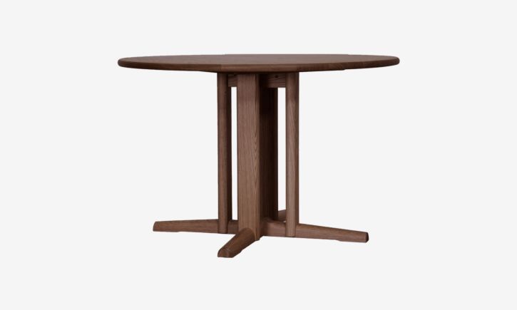 Luna Round Dining Table Solid Wood American Black Walnut. Available in 110cm and 130cm