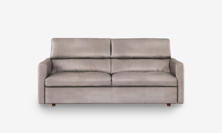 Maison 3 Seater Sofa Bed - Leather - Chester Haze
