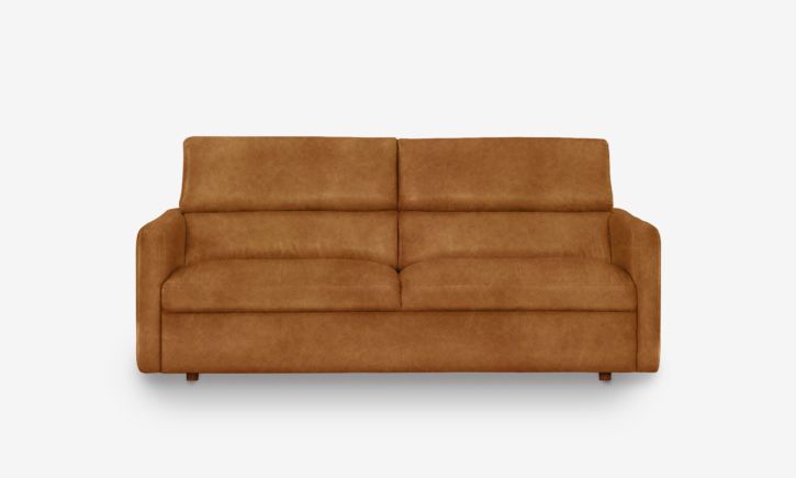 Maison 3 Seater Sofa Bed - Leather - Kansas Cognac