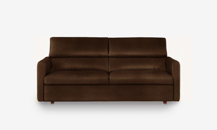 Maison 3 Seater Sofa Bed - Leather - Natural Chocolate