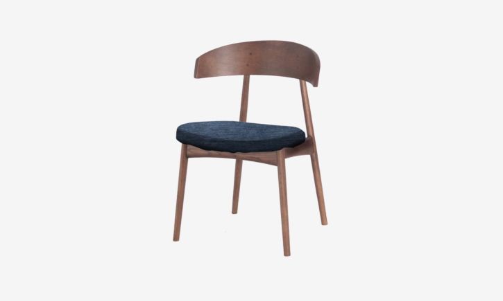 Matilda Dining Chair Caramel Oak In Navy