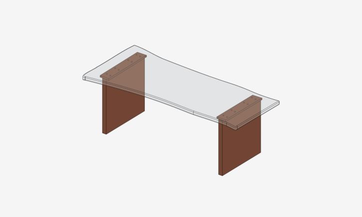 Product Photo Forma Dining Table Legs.