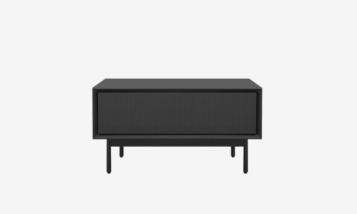 Product Photo of Graye Coffee Table in Charcoal - 0.7m Front View