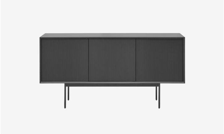 Product photo of Graye Sideboard 160cm Front View in Charcoal.