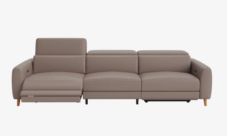 Product photo of Hampton 4 Seater Sofa in Rio Earth Leather Front View