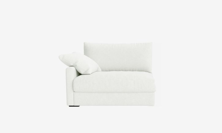 Product photo of Melo Side 2 Seater Sofa in Easy Clean Fabric Grey Front View