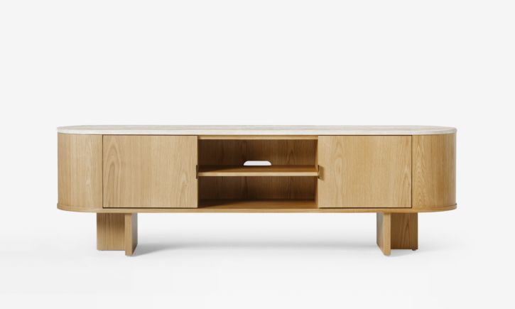Tivoli TV Console 1.8m - Oak (As-Is) Set B
