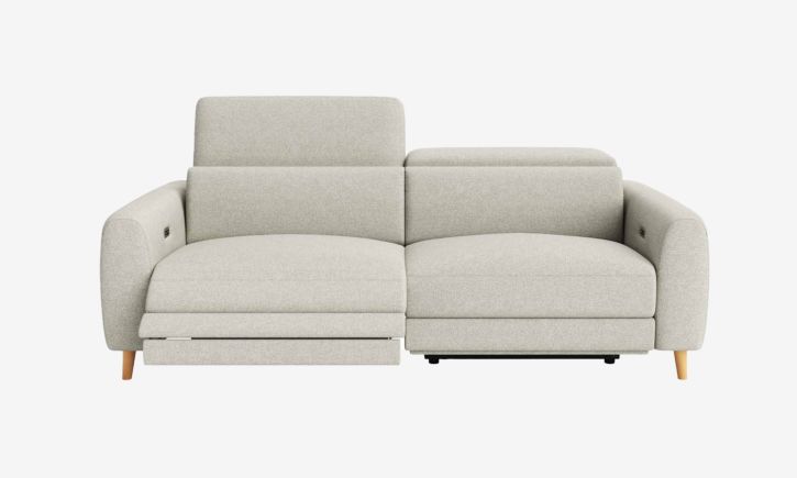 Product Photo of Hampton 3 Seater Sofa in Easy Clean Fabric Stone Front View