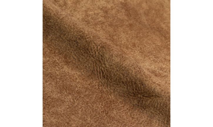 Portage L- Shaped Chaise Sofa - Leather - Raw Caramel