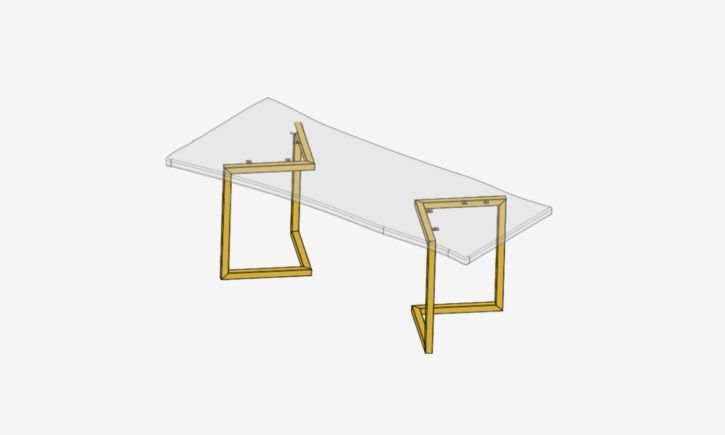 Rios Legs - Brass (As-Is) Set E