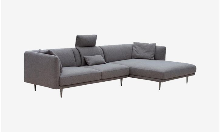 Milton L-Shaped Lounge Sofa in Fabric