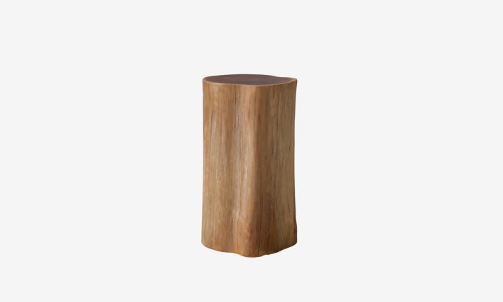 Product Photo of Teak Stump Standard Woodware - Natural - 45 Angle View
