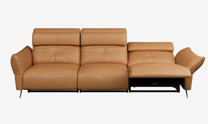 Vermont 4-Seater Sofa - Leather-Chester Tan